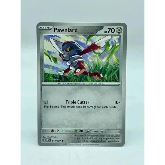 Pawniard 148 /197 S&V: Obsidian Flames Non-Holo Pokemon TCG Mint Unplayed - Picture 1 of 6